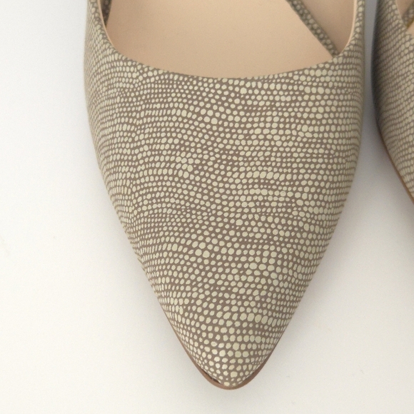 Nine West Beige Brown Snake Print Pointed Toe Gwendle Stiletto Pump High Heels - Picture 4 of 8